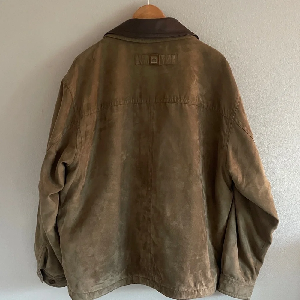 Rainforest Men’s Suede Leather Barn‎ Coat Size XL